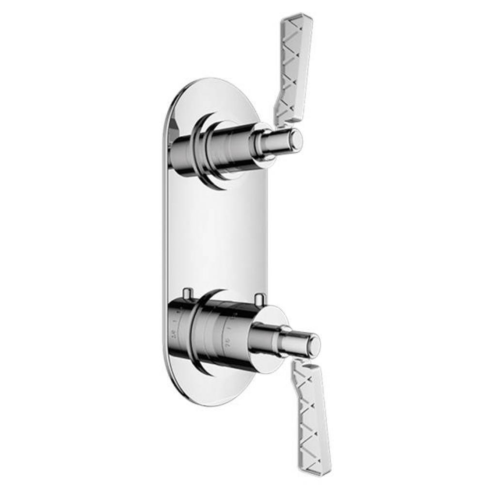 TRIM (Non-Shared Function) - 1/2'' Thermostatic Trim with Volume Control and 2-Way Diver