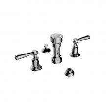 Santec 1870EP44 - Bidet Widespread W/ Ep Handles (Includes Integral Vacuum Breaker, Aerated Spray, 1-1/4''