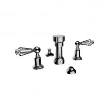 Santec 1870RC54 - Bidet Widespread W/ Rc Handles (Includes Integral Vacuum Breaker, Aerated Spray, 1-1/4''