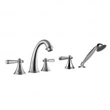 Santec 2255JP10-TM - Roman Tub Filler Set With Hand Held Shower With ''Jp'' Handles - (Uses P0003 V