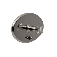 Santec 2935ET10-TM - Pressure Balance Tub/Shower - Trim Only W/ Et Cross Handle (Includes Push Button Diverter, Handle