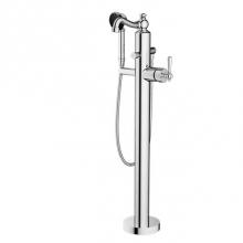 Santec 1094MP10-TM - TRIM - Floor Mount Tub Filler with Hand Shower