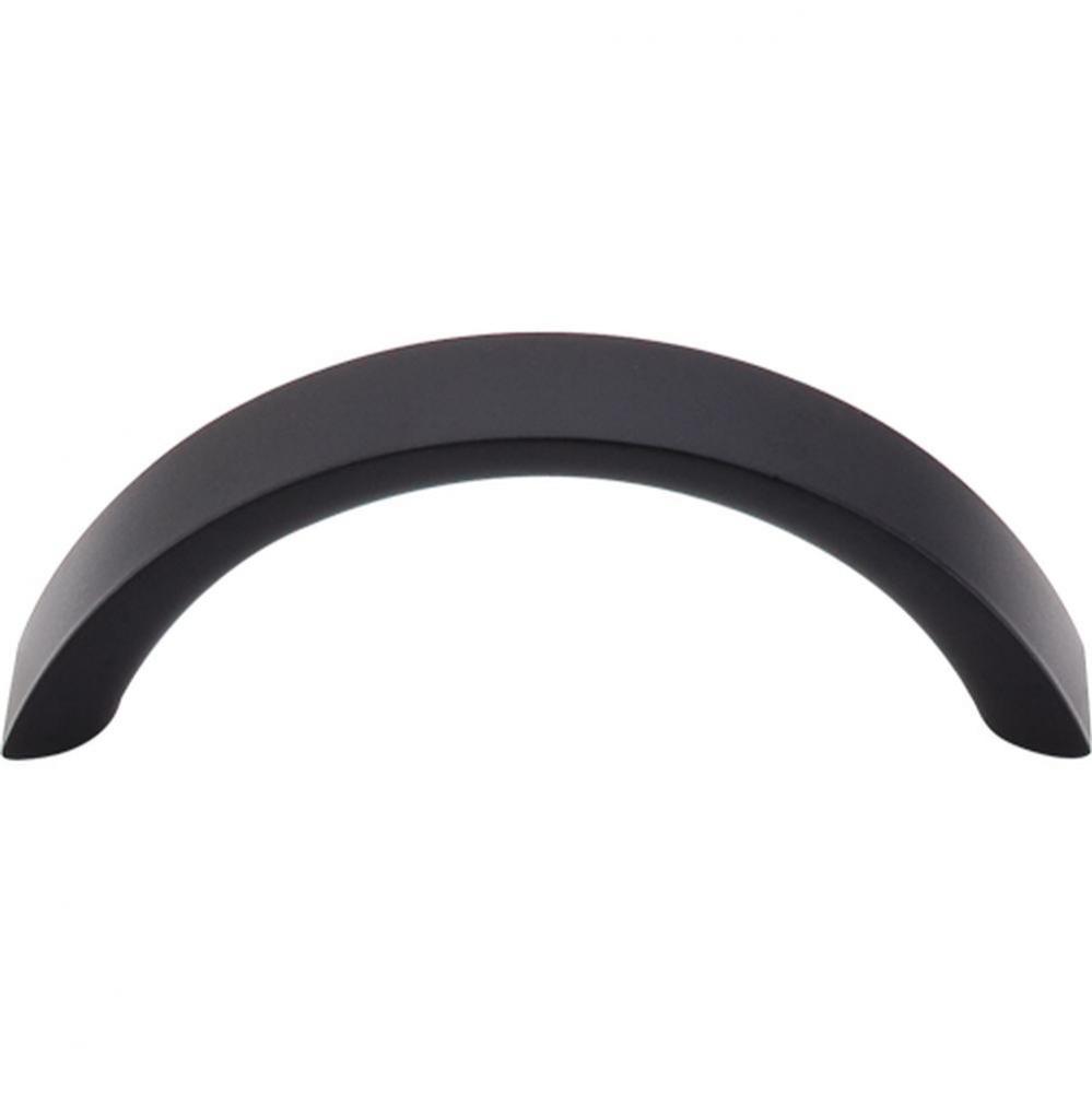 Crescent Pull 3 Inch (c-c) Flat Black