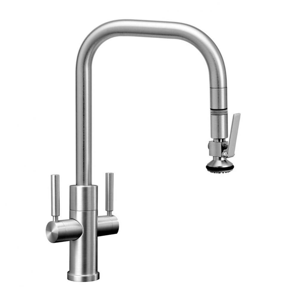 Fulton Modern 2 Handle Plp Pulldown Faucet - Lever Sprayer