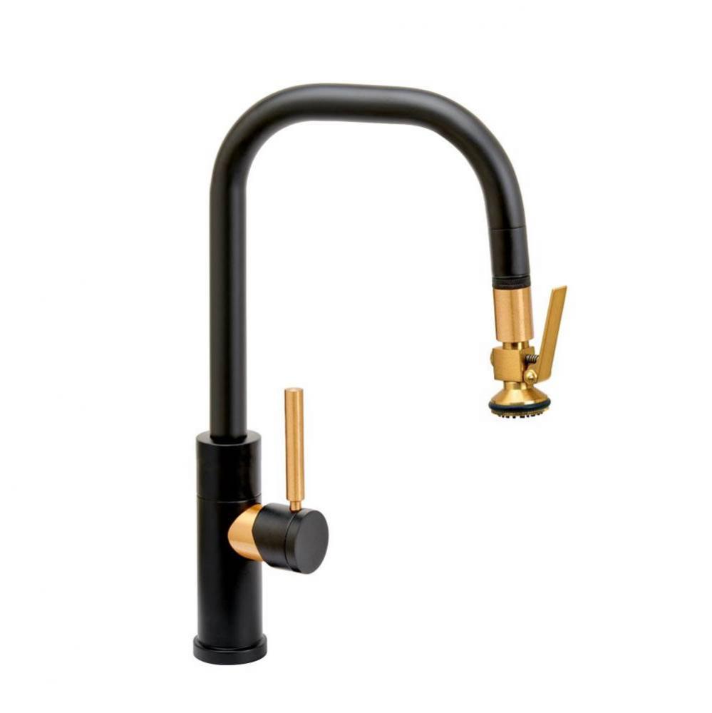 Waterstone Fulton Modern Prep Size Plp Pulldown Faucet - Angle Spout - Lever Sprayer