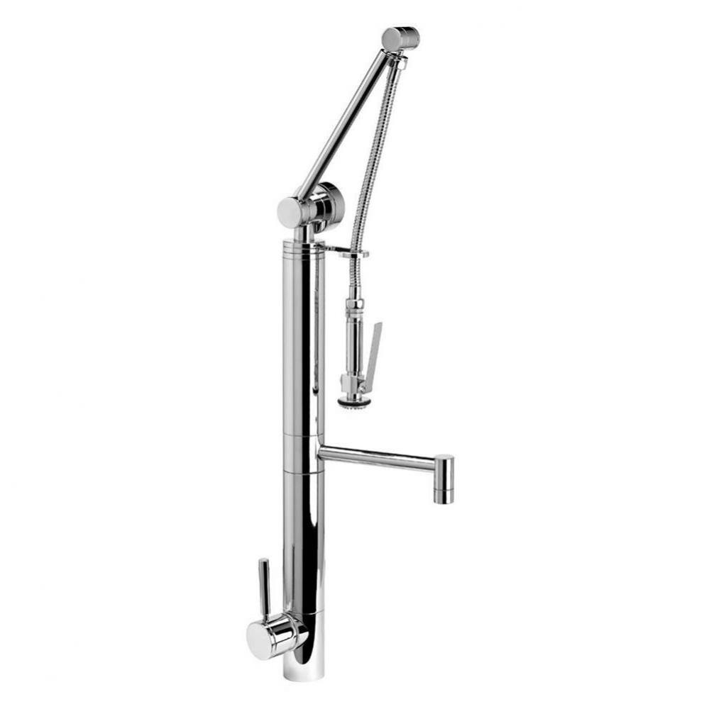 Waterstone Contemporary Gantry Pulldown Faucet - Straight Spout