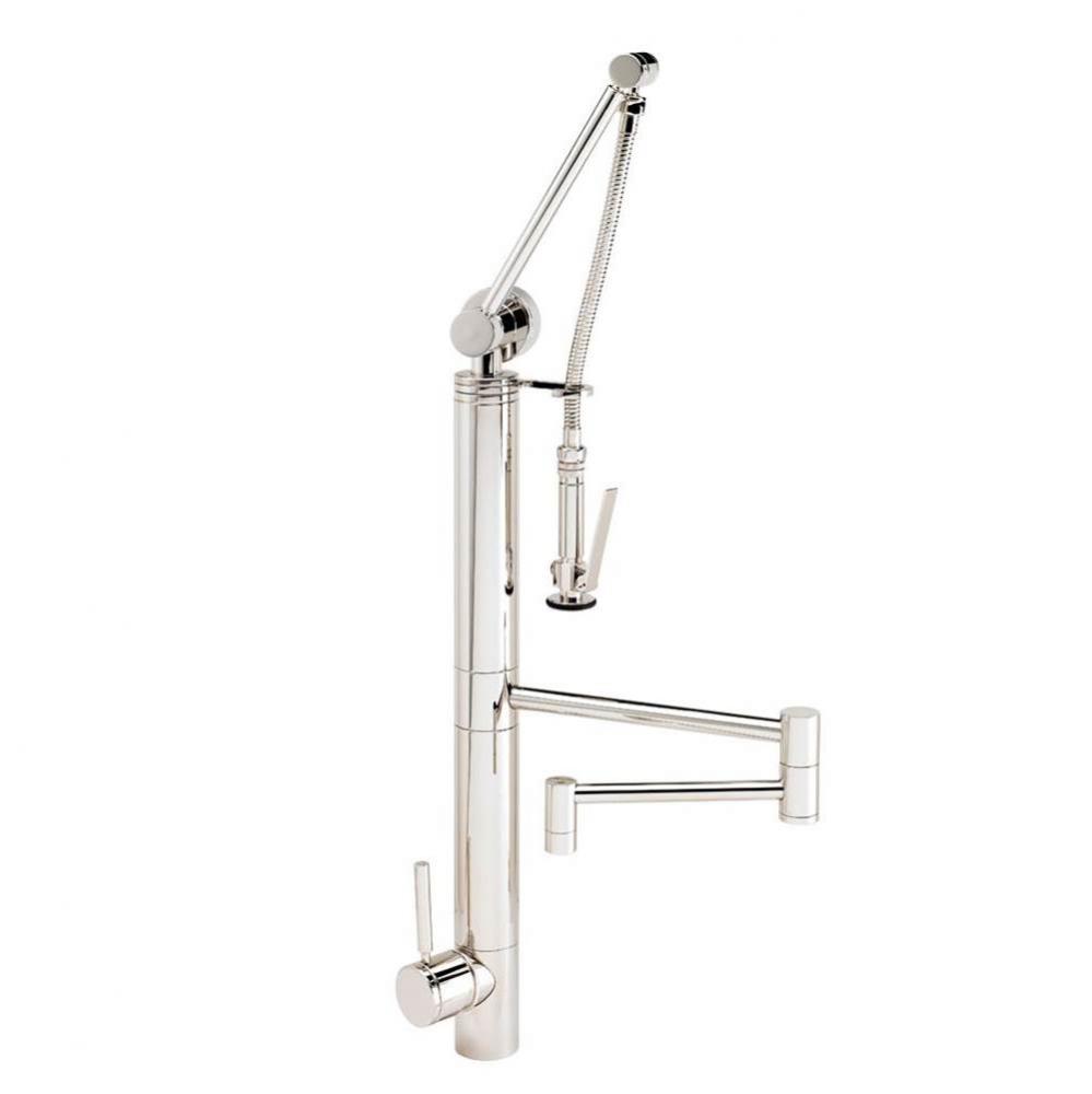 Waterstone Contemporary Gantry Pulldown Faucet - 18'' Articulated Spout