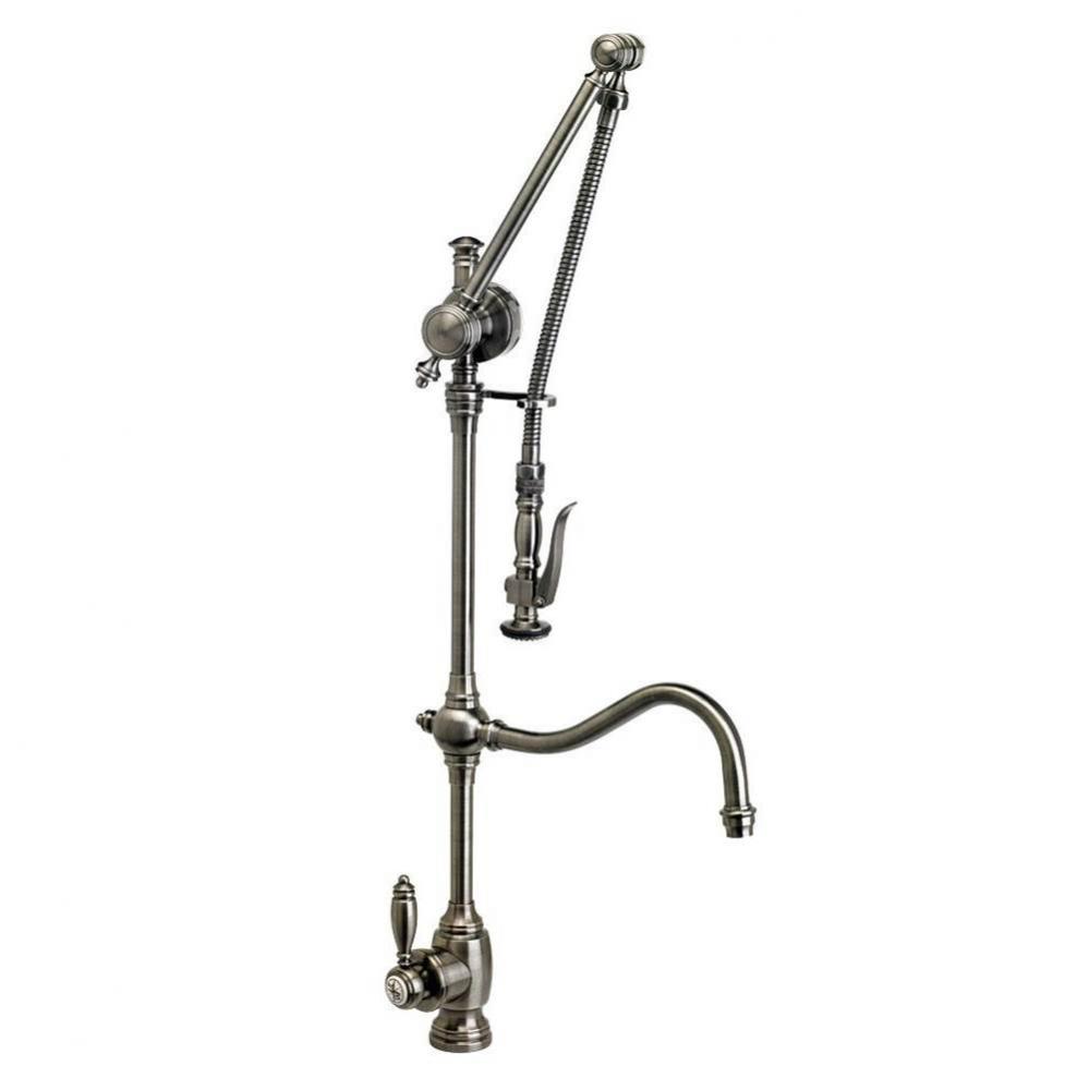 Waterstone Traditional Gantry Pulldown Faucet - Hook Spout