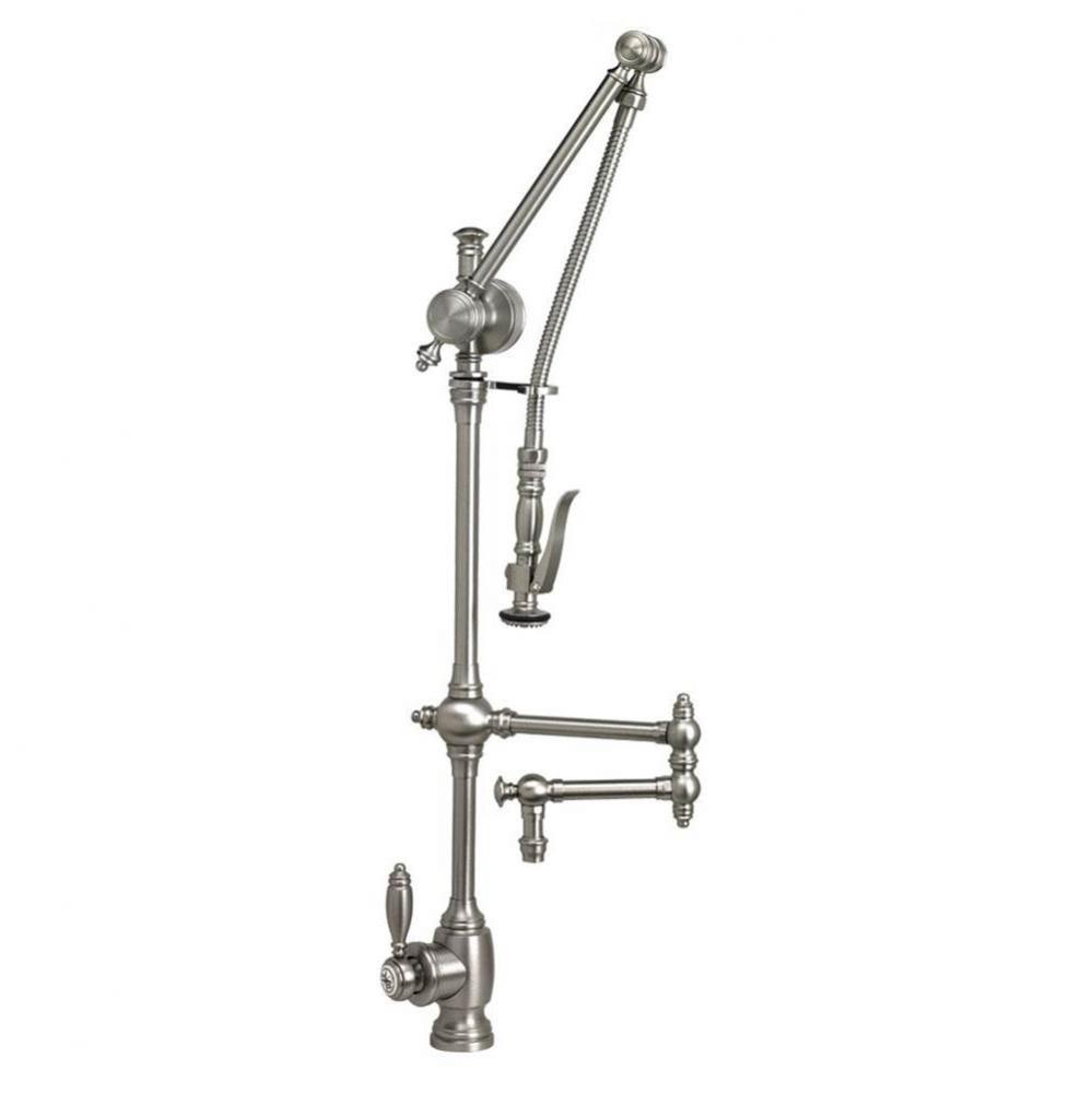 Waterstone Traditional Gantry Pulldown Faucet - 12'' Articulated Spout