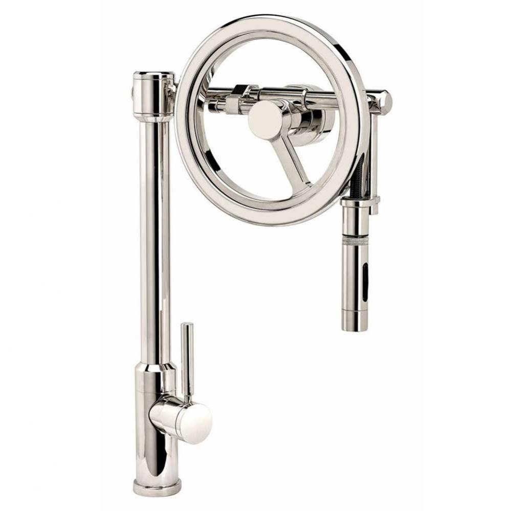 Waterstone Endeavor Wheel Pulldown Faucet - Toggle Sprayer