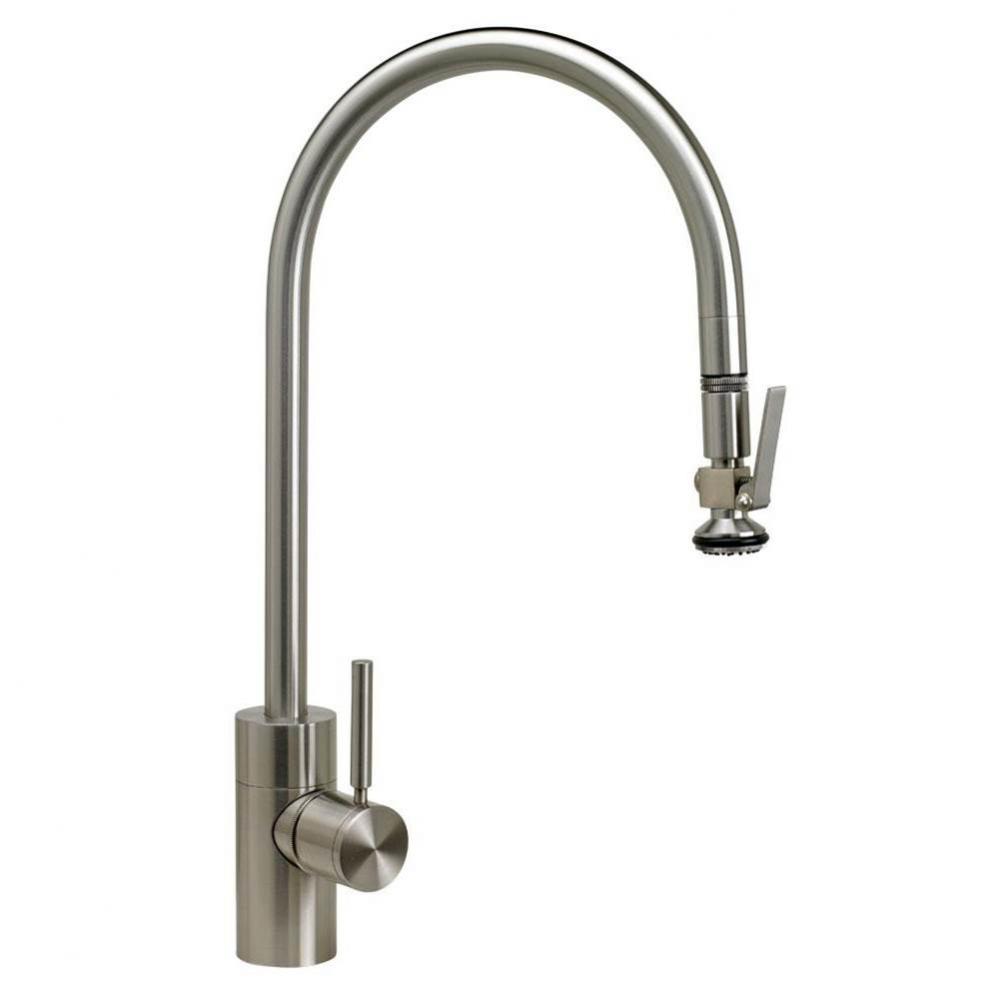 Waterstone Contemporary Extended Reach Plp Pulldown Faucet - Lever Sprayer