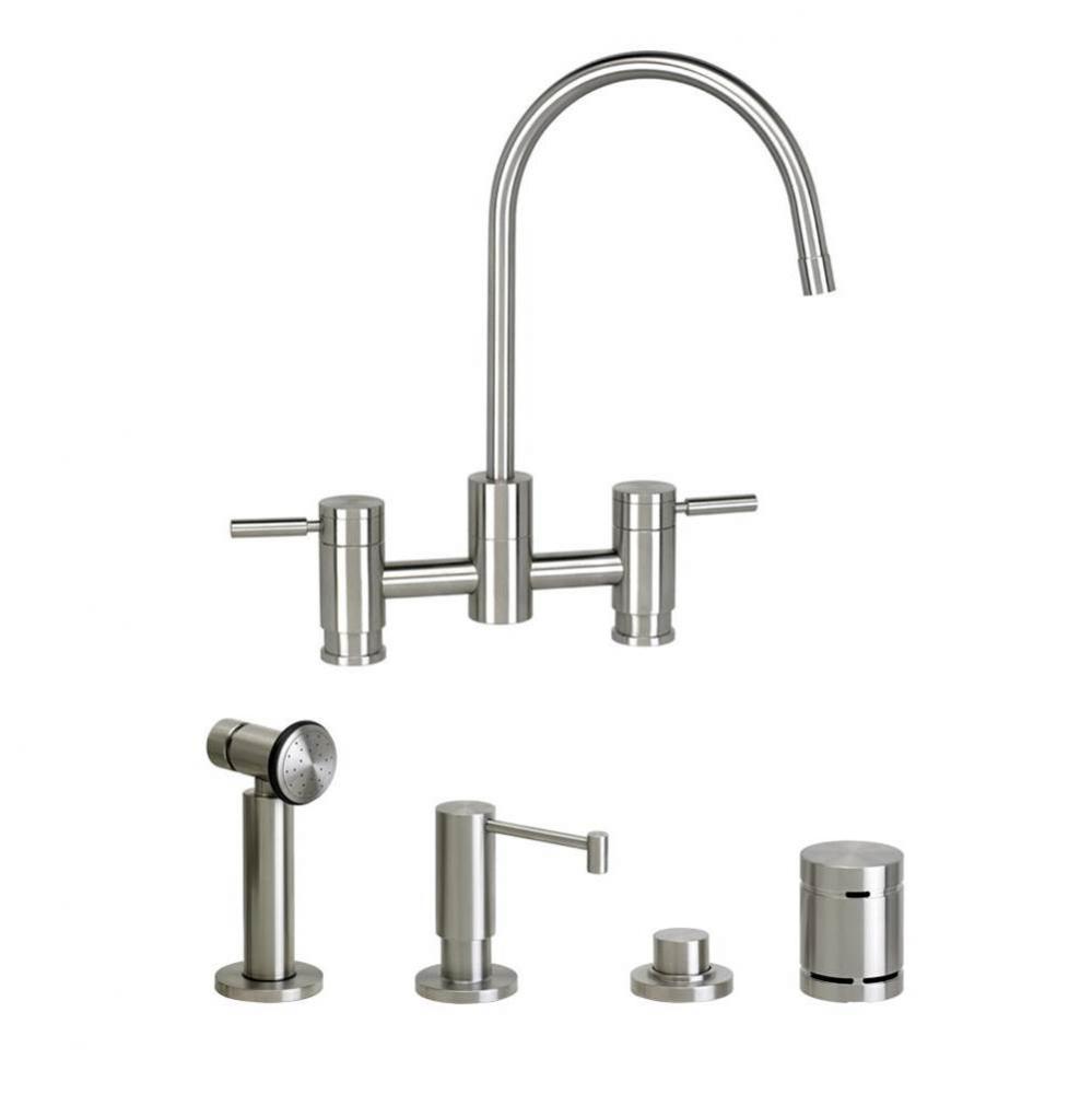 Waterstone Parche Bridge Faucet - 4pc. Suite