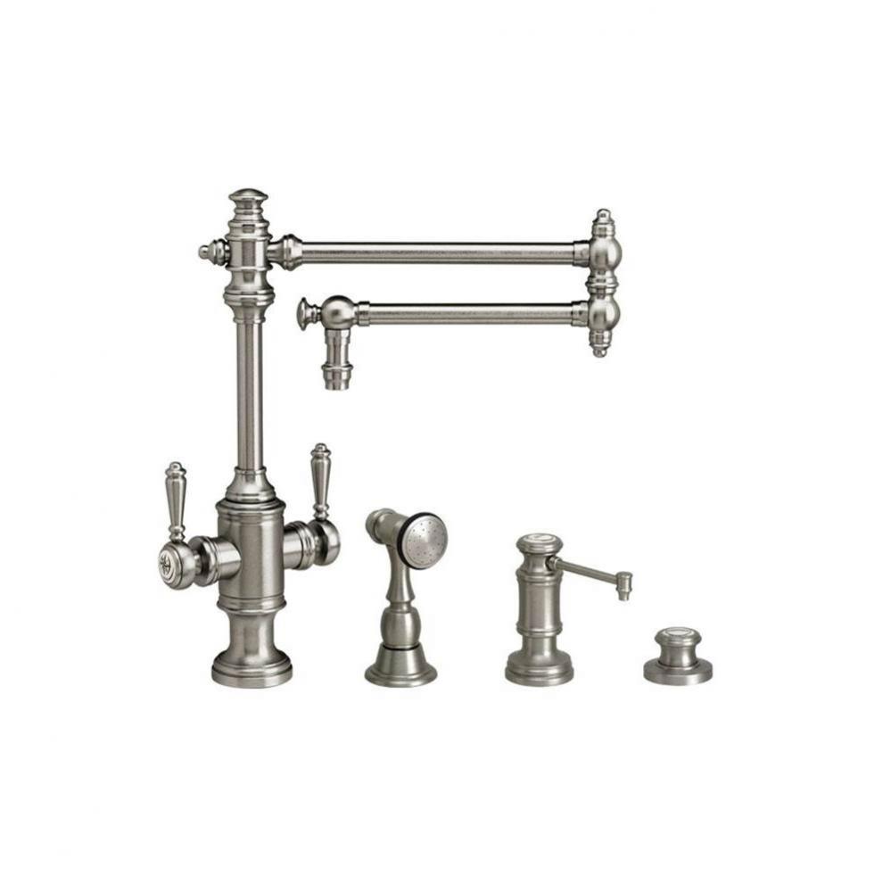 Waterstone Towson Two Handle Kitchen Faucet - 18'' Spout - 3pc. Suite