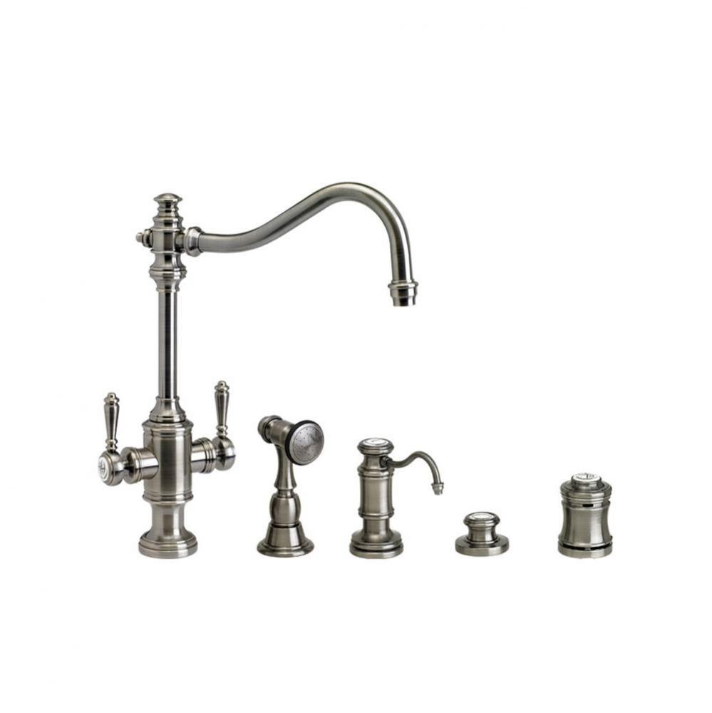 Waterstone Annapolis Two Handle Kitchen Faucet - 4pc. Suite