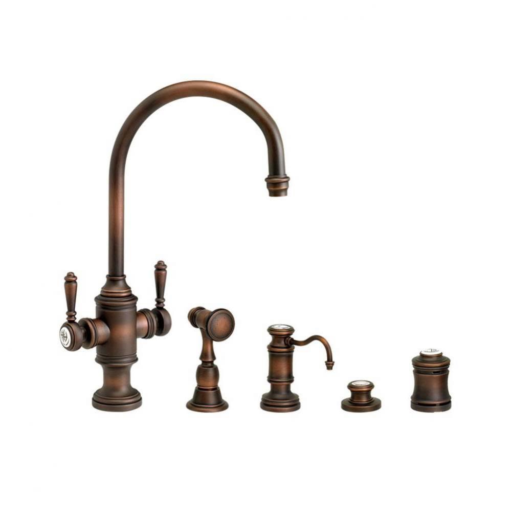 Waterstone Hampton Two Handle Kitchen Faucet - 4pc. Suite