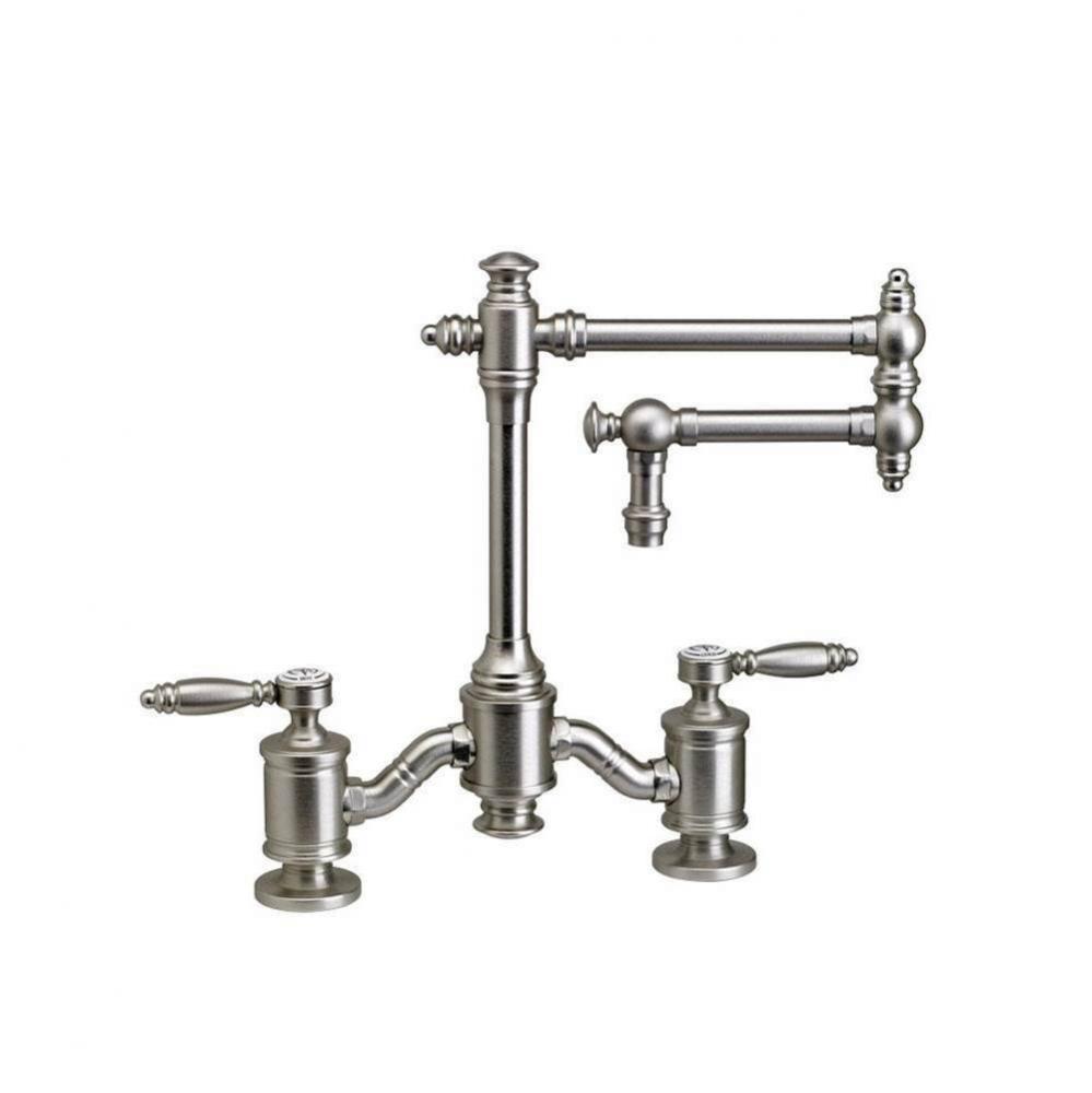 Towson Bridge Faucet - 12'' Articulated Spout - Lever Handles