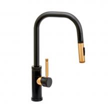 Waterstone 10240-CD - Waterstone Fulton Industrial Prep Size Plp Pulldown Faucet - Angle Spout - Toggle Sprayer