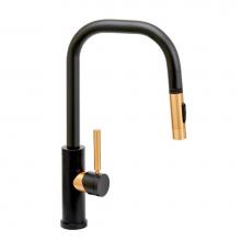 Waterstone 10340-CD - Waterstone Fulton Modern Prep Size Plp Pulldown Faucet - Angle Spout - Toggle Sprayer