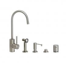 Waterstone 3900-4-SG - Waterstone Parche Prep Faucet - 4pc. Suite