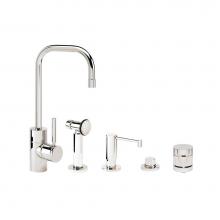 Waterstone 3925-4-SG - Waterstone Fulton Prep Faucet - 4pc. Suite