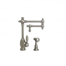 Waterstone 4100-12-1-WB - Towson Kitchen Faucet - 12'' Articulated Spout W/ Side Spray