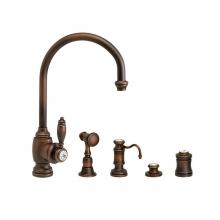 Waterstone 4300-4-WB - Hampton Kitchen Faucet - 4Pc. Suite