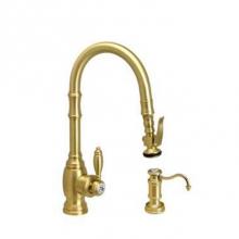 Waterstone 5210-2-WB - Traditional Prep Size Plp Pulldown Faucet - Angled Spout - 2Pc. Suite