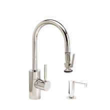 Waterstone 5930-2-WB - Contemporary Prep Size Plp Pulldown Faucet - Toggle Sprayer - 2Pc. Suite