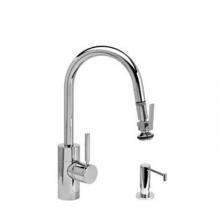 Waterstone 5940-2-WB - Contemporary Prep Size Plp Pulldown Faucet - Angled Spout - Toggle Sprayer - 2Pc. Suite