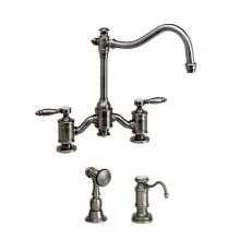 Waterstone 6200-2-MW - Waterstone Annapolis Bridge Faucet - Lever Handles - 2pc. Suite