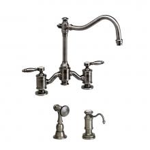 Waterstone 6200-2-SG - Waterstone Annapolis Bridge Faucet - Lever Handles - 2pc. Suite