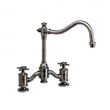 Waterstone 6250-MW - Waterstone Annapolis Bridge Faucet - Cross Handles