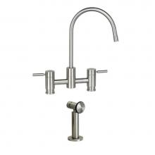 Waterstone 7800-1-MW - Waterstone Parche Bridge Faucet w/ Side Spray