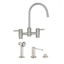 Waterstone 7800-3-WB - Parche Bridge Faucet - 3Pc. Suite