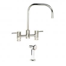 Waterstone 7825-1-MW - Waterstone Fulton Bridge Faucet w/ Side Spray