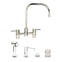 Waterstone 7825-4-MW - Waterstone Fulton Bridge Faucet - 4pc. Suite