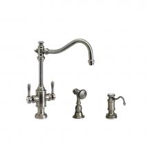 Waterstone 8020-2-SG - Waterstone Annapolis Two Handle Kitchen Faucet - 2pc. Suite