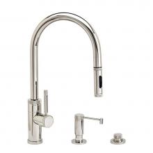 Waterstone 9400-3-MW - Waterstone Industrial PLP Pulldown Faucet -Toggle Sprayer - 3pc. Suite