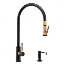 Waterstone 9700-2-MW - Waterstone Industrial Extended Reach PLP Pulldown Faucet - Lever Sprayer - 2pc. Suite