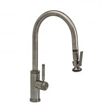 Waterstone 9810-MW - Waterstone Industrial PLP Pulldown Faucet - Lever Sprayer - Angled Spout