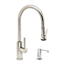 Waterstone 9850-2-WB - Modern Plp Pulldown Faucet - Lever Sprayer - 2Pc. Suite