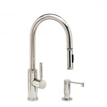 Waterstone 9900-2-MW - Waterstone Industrial Prep Size PLP Pulldown Faucet - Toggle Sprayer - 2pc. Suite