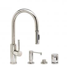 Waterstone 9900-4-WB - Industrial Prep Size Plp Pulldown Faucet - Toggle Sprayer - 4Pc. Suite