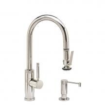 Waterstone 9930-2-MW - Waterstone Industrial Prep Size PLP Pulldown Faucet - Lever Sprayer - 2pc. Suite