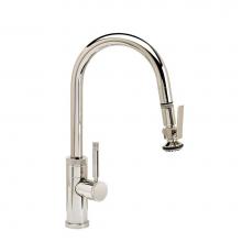 Waterstone 9940-MW - Waterstone Industrial Prep Size PLP Pulldown Faucet - Lever Sprayer - Angled Spout