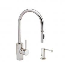 Waterstone 5400-2-RS - Contemporary Plp Pulldown Faucet - Toggle Sprayer - 2Pc. Suite