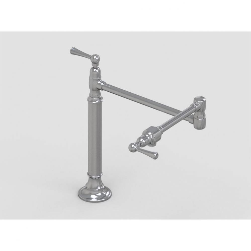 19 3/8'' Deck Mount Pot Filler with Metal Lever