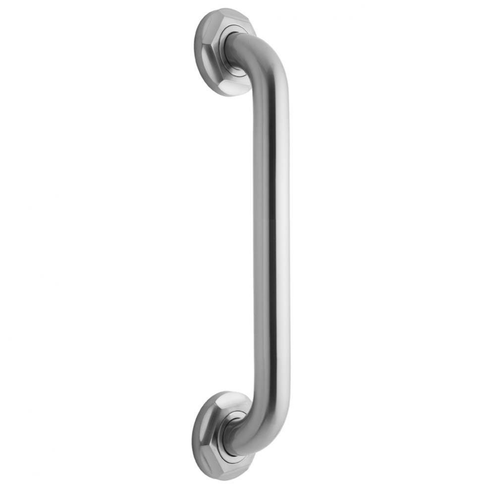 12'' Deluxe Grab Bar with Contemporary Hex Flange