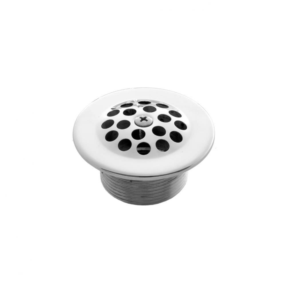 Tub Drain Grid Strainer with 1 1/2'' Coarse Thread Body