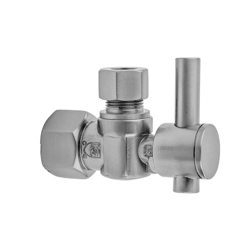 Quarter Turn Angle Pattern 1/2'' IPS x 1/2'' O.D. Supply Valve with Contempo L